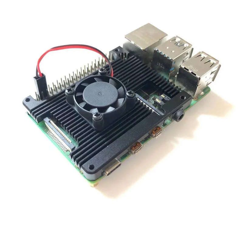 For Raspberry PI 4B Embedded Aluminum Radiator Can Be Equipped with Any Expansion Plate |