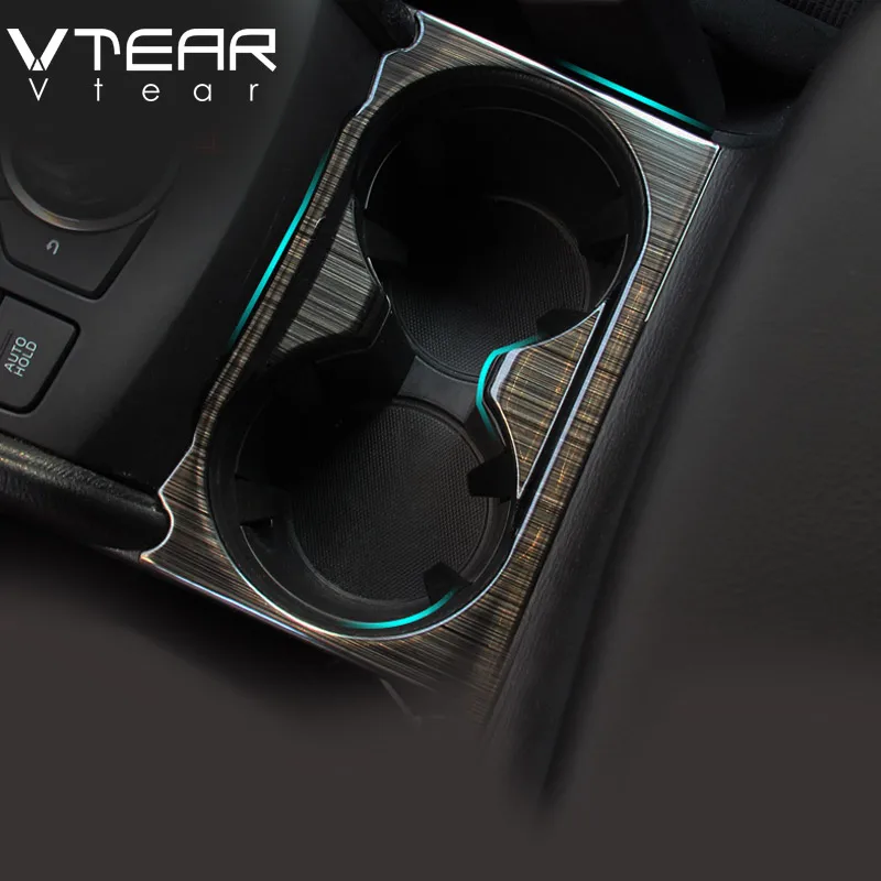 Vtear для Mazda CX-5 CX5, аксессуары, центральная консоль, держатель стакана воды, панель, накладка, накладки для интерьера, автомобильный стиль
