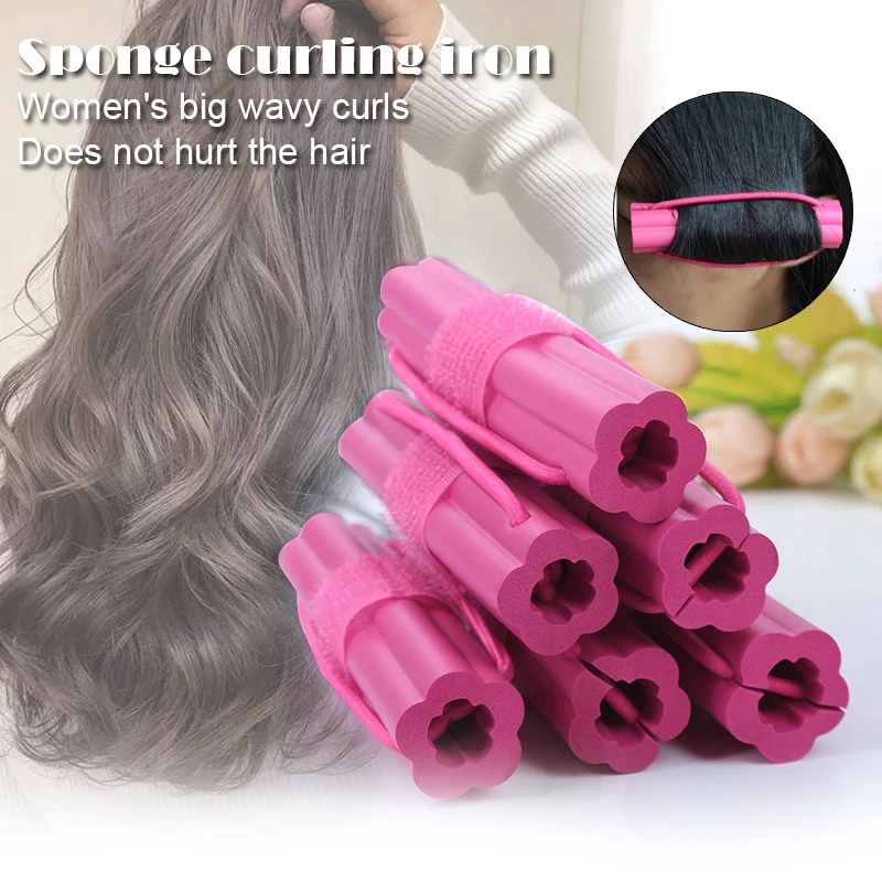 

1/6 Pcs Hair Curler Sponge Rollers Curling Curls Wavy DIY Styling Tool for Women Modeling Tools Styling Hair Curls