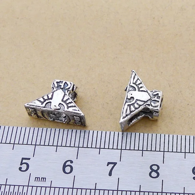 

Supplies For Jewelry Making 10pcs 9*15mm Antique Silver Color Triangle Charms