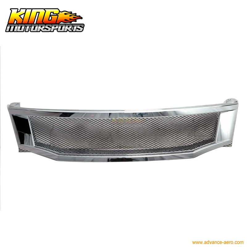 Подходит для 08 09 10 Honda Accord Sedan T R Хромированная передняя вытяжная решетка США