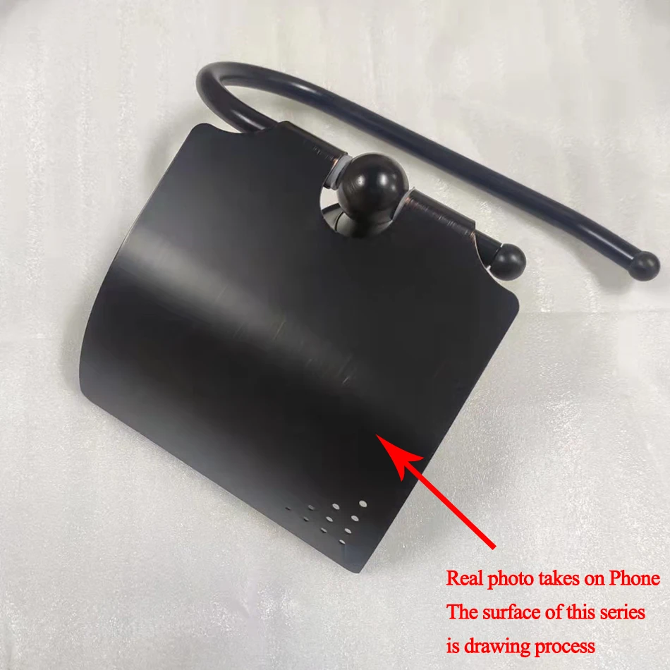 black bathroom accessories sets wall mounted hair dryer rack antique wc paper towel holder toilet brush holder bathroom hardware free global shipping