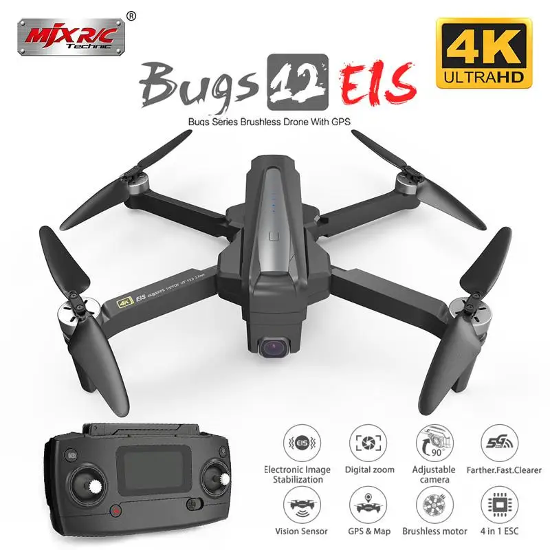 MJX B12 EIS с 4K 5G WI FI цифровой зум Камера 22 минуты время полета бесщеточным двигателем