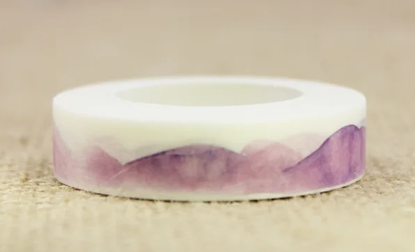 

10mmx10m purple mountain decorative washi masking tape(1piece)
