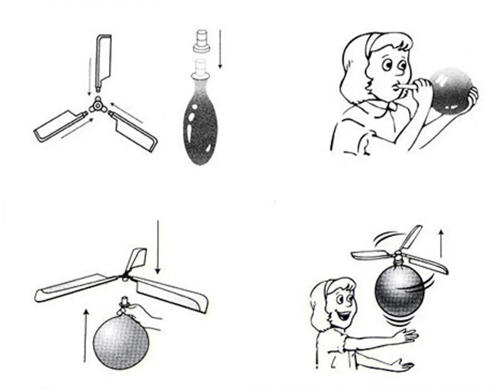 

Funny Air Balloon Helicopter Toy Funny Balloon Ortable Outdoor Helicopter Flying For Kids Birthday Party Children's Day Gift