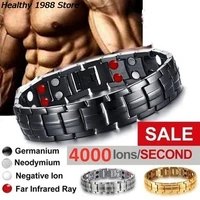 mens bracelets energy magnetic tourmaline bracelet health care jewelry for women bracelets bangle slimming product