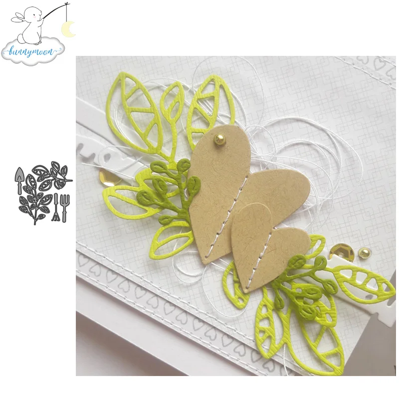 Новое поступление 2019 трафареты с тремя листьями для резки металла скрапбукинга