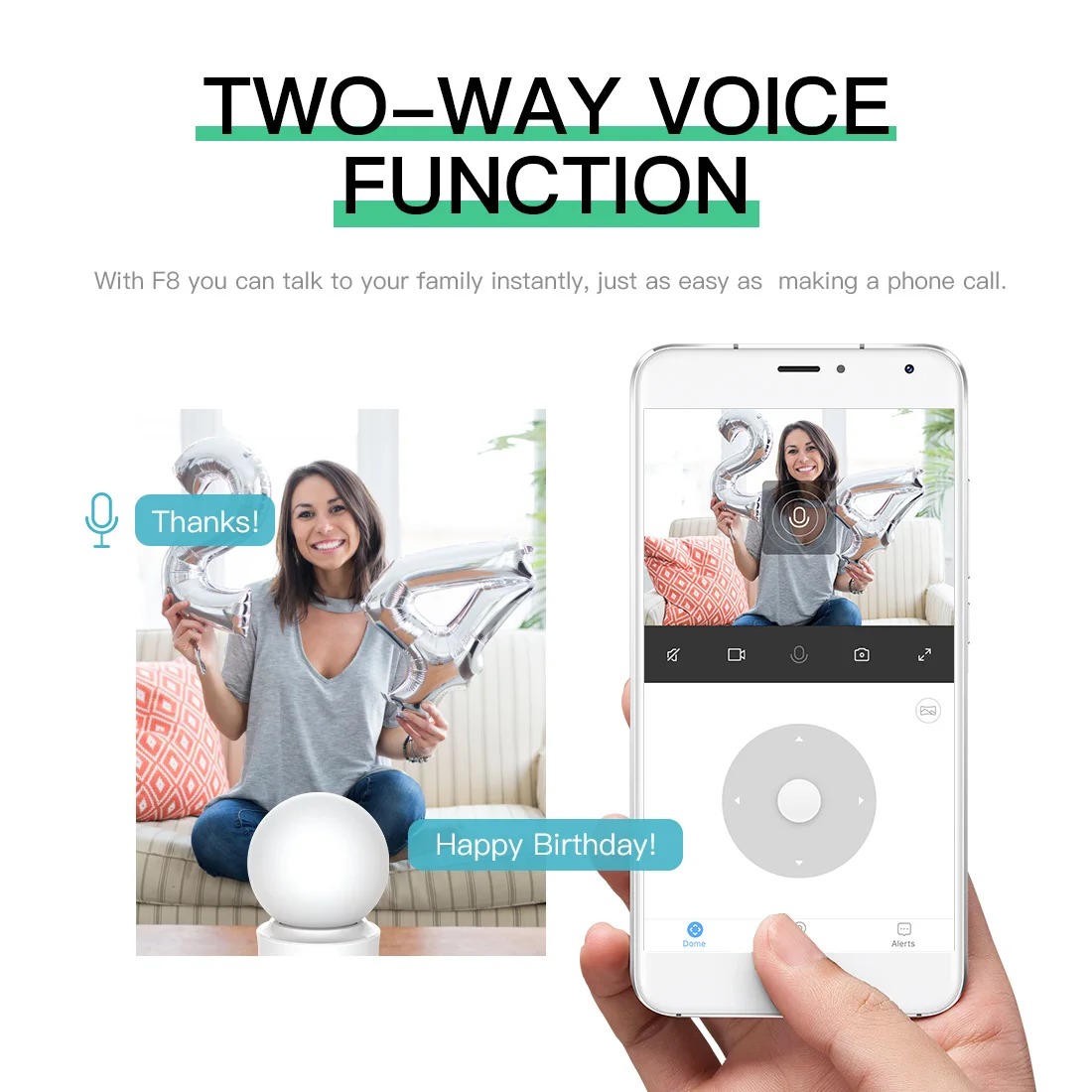 Камера видеонаблюдения FREDI беспроводная домашняя инфракрасная камера с функцией