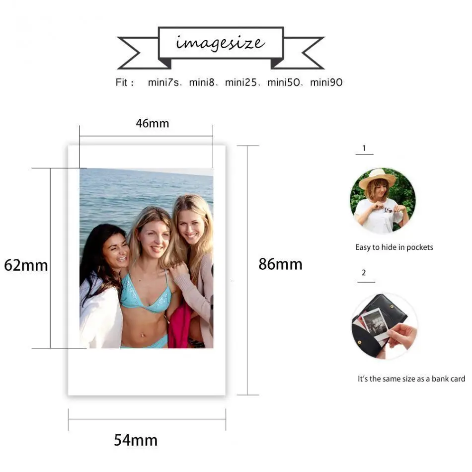 ЖК-дисплея с подсветкой FUJIFILM FUJI INSTAX MINI 9 пленка глянцевая фотобумага в 1 пакет для SP1 SP2 70 7cs 8 25 90 50 Lomo
