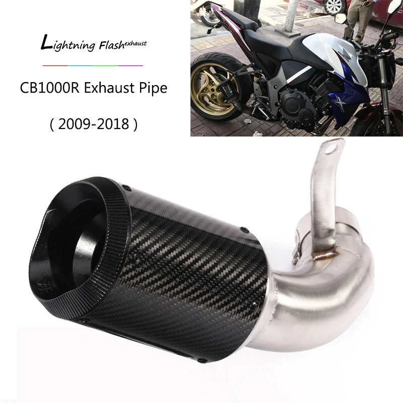 Выхлопная труба для мотоцикла Honda CB1000R 2009 2018 51 мм выхлопная из углеродного волокна