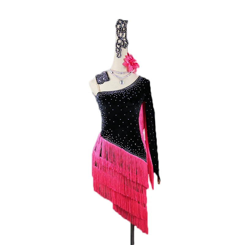 Платье для латинских танцев женщин и девочек новинка 2019 платье соревнований