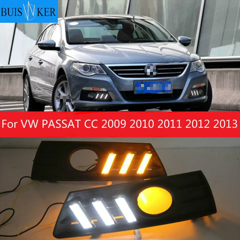 2 шт. автомобильный светильник для VW PASSAT CC 2009 2010 2011 2012 2013 светодиодный DRL Дневной