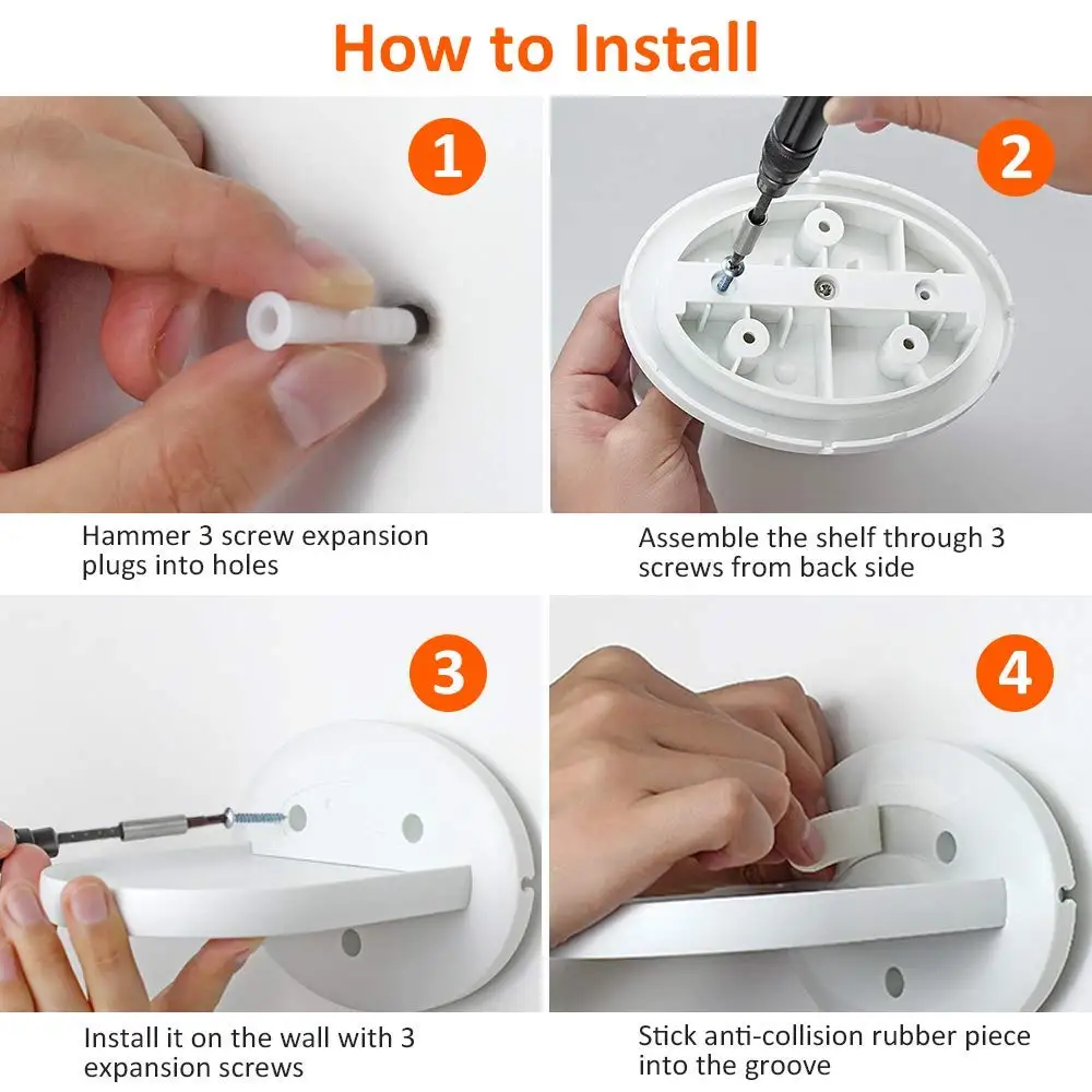 Многоцелевой настенный держатель для Amazon Echo Spot Google Home mini WiFi смартфонов камер