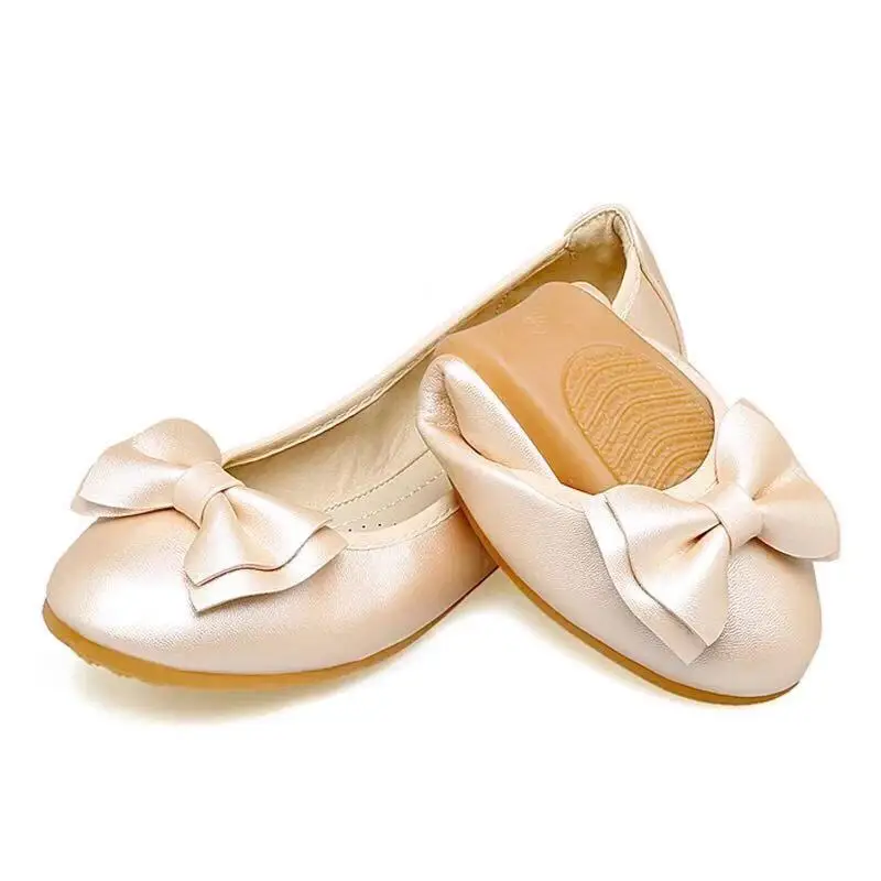 Женские лоферы без застежки удобные на плоской мягкой подошве складные