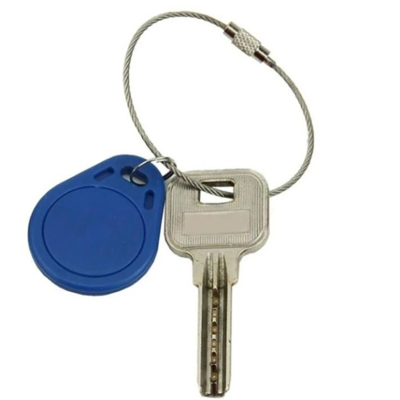 10 шт. проволочный канат брелок из нержавеющей стали карабин кабель кольцо для