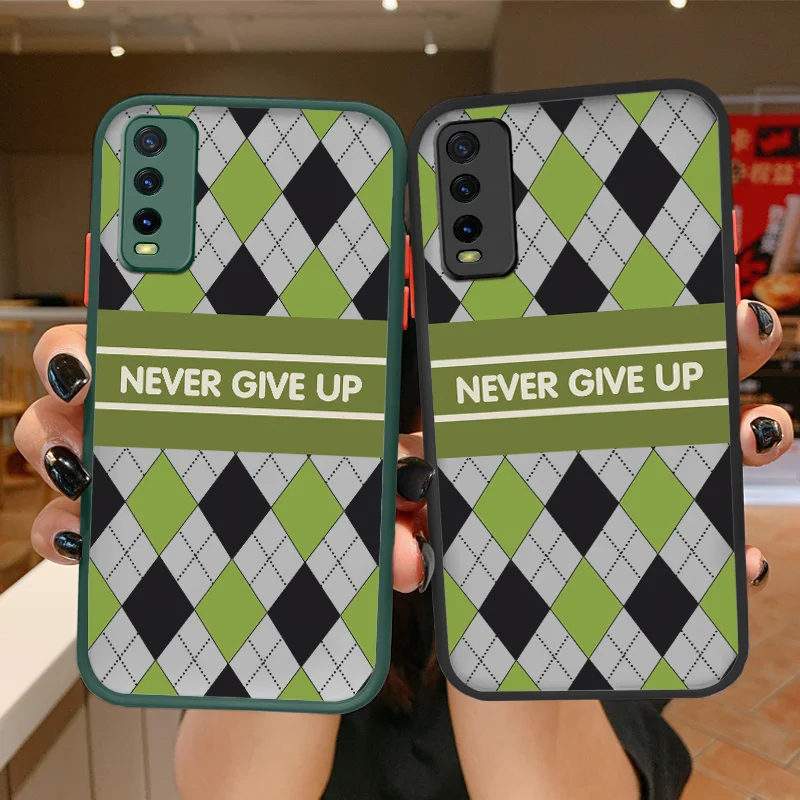 

Fashion Plaid Case For Vivo V20 SE V15 V15PRO V11 PRO V19 Y19 Y17 Y15 Y13 Y12 Y5S Y3 Y3S Y53S Y11 Ultra Thin Phone Back Cover