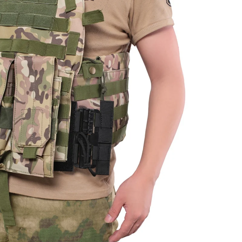 

Tactical Quick Release Buckle SetSingle Point Molle Buckle Hook And Loop Fastener For Many Various Vest Equipment