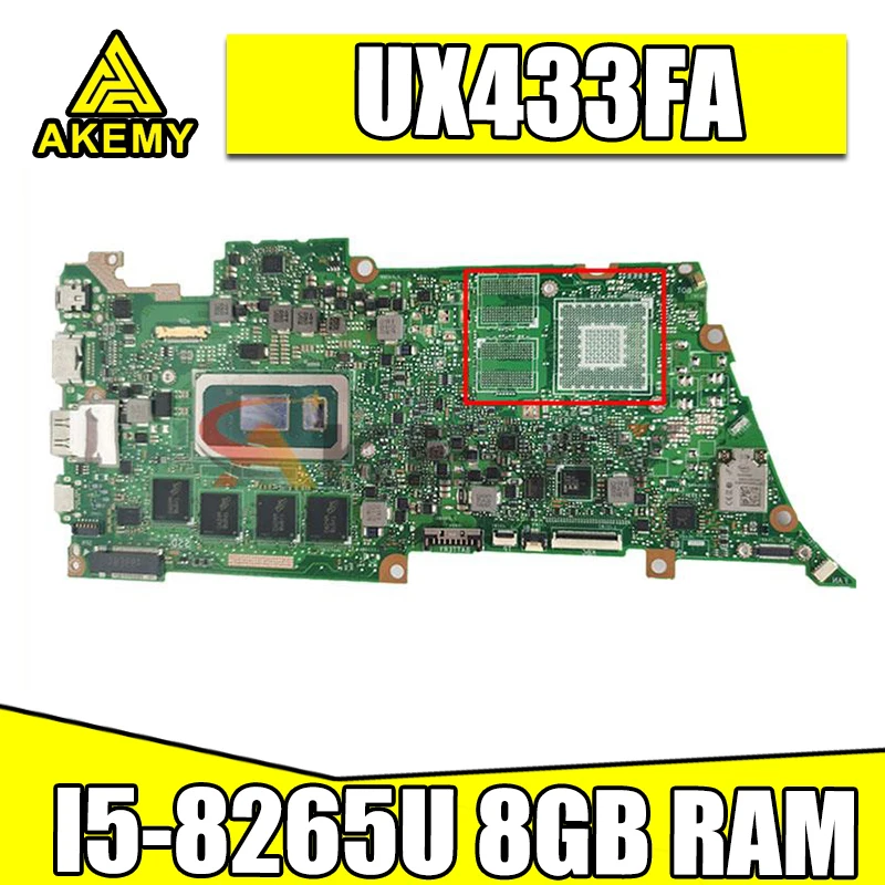 

Материнская плата UX433FA для ноутбука ASUS UX433FN UX433FA UX433F UX433, материнская плата UX433FA, протестированная материнская плата UX433FA W/ I5-8265U 8GB RAM