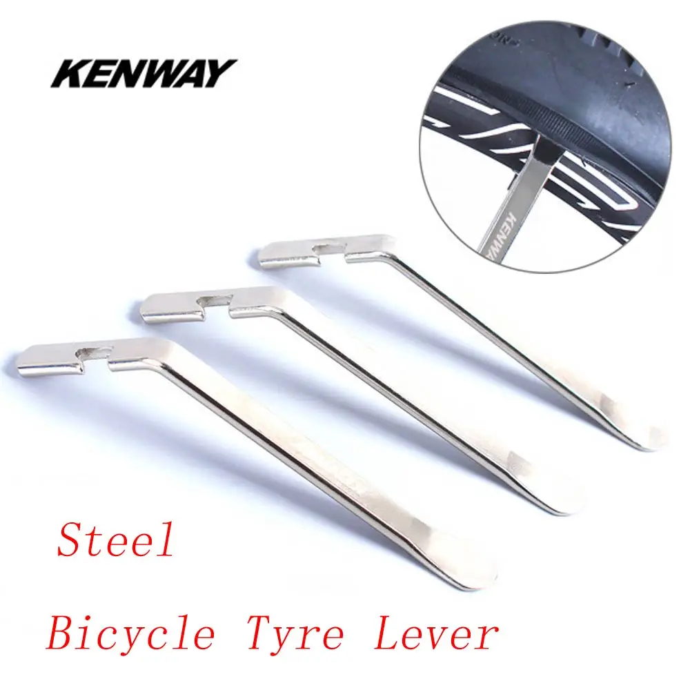 

KENWAY 3 pcs Steel/Nylon Bicycle Tyre Lever Ultralight Labor-Saving MTB Road Bike Tire Pry Repair Tool Kit Cycling Accessories