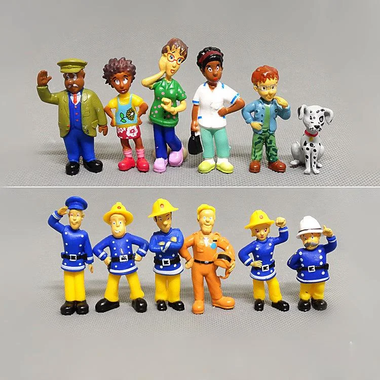 Разные игрушки 12 шт./компл. маленький спасатель кукла-Пожарник Сэм Стил Пенни |
