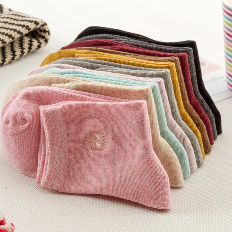 Причал поло новые женские повседневные носки в деловом стиле с вышивкой без