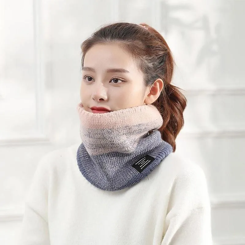 1 шт. флисовый шарф на шею зимняя бандана для лица Crinkle Hijab вязаное кольцо для унисекса Cotton on.