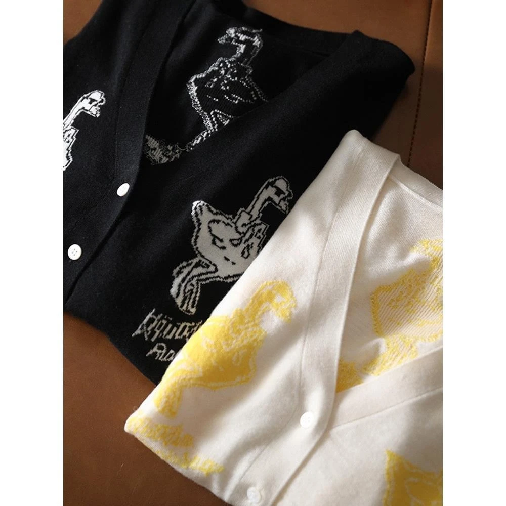 Женский вязаный кардиган новинка весны и осени 2021 женская одежда тонкий топ с