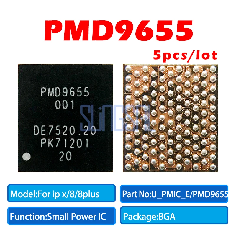 5 шт./лот 100% оригинальный PMD9655 для iphone x/8/8 plus/8 plus U_PMIC_E RF малый источник питания PMIC IC
