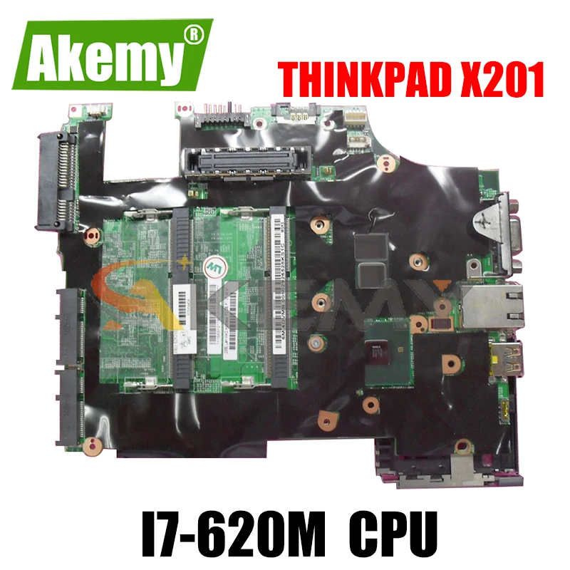 

Akemy 48.4CV01.031 For Lenovo Lenovo ThinkPad X201 X201I Laptop Motherboard FRU 63Y2066 CPU i7-620M QM57 DDR3 100% Test