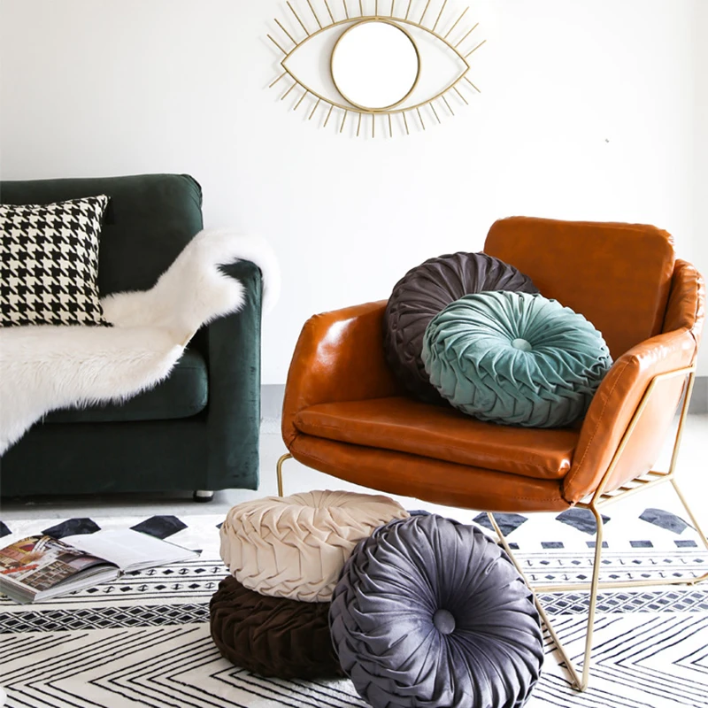 Simanfei круглая подушка для сиденья декоративная футоновая твердая мягкая стула