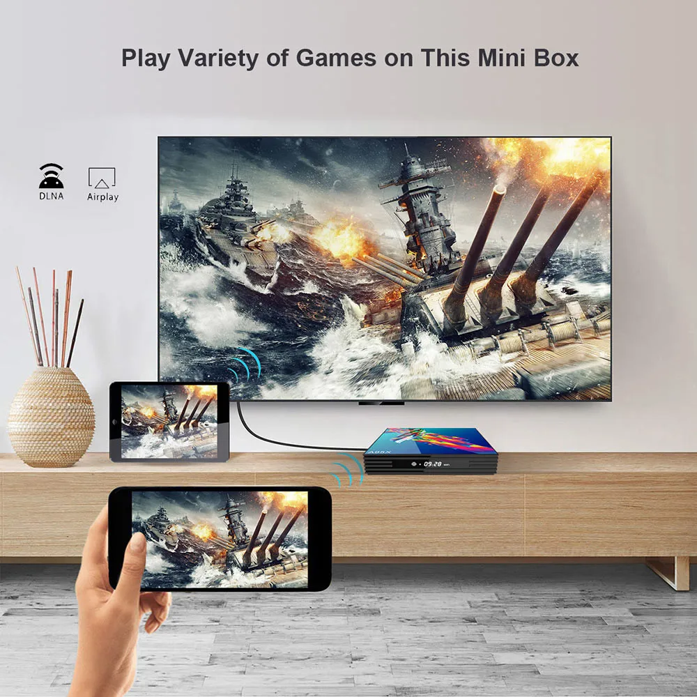 A95X R3 Smart TV Box Android 9 0 4 Гб RAM 32 64 ROM 2 4G 5G WiFi Bluetooth медиаплеер RK3318 16 4K HD