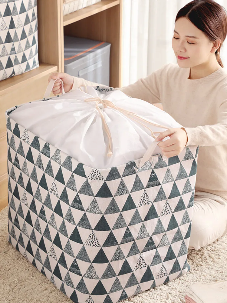 JOYBOS большая тканевая коробка для хранения бытовой одежды корзина сумка