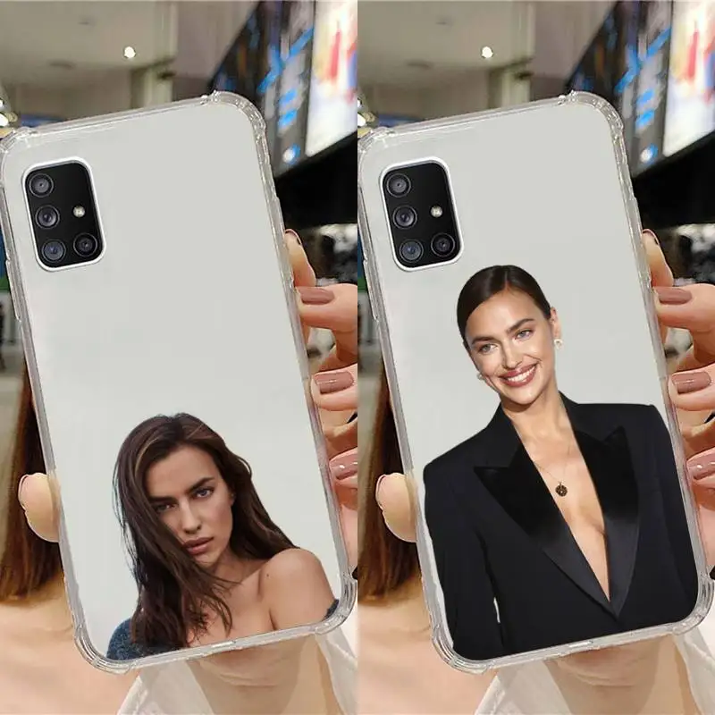 

Irina Shayk Model actor Phone Case Transparent For Samsung Galaxy A S Note 9 10 51 50 71 70 80 20 21 30s ultra plus