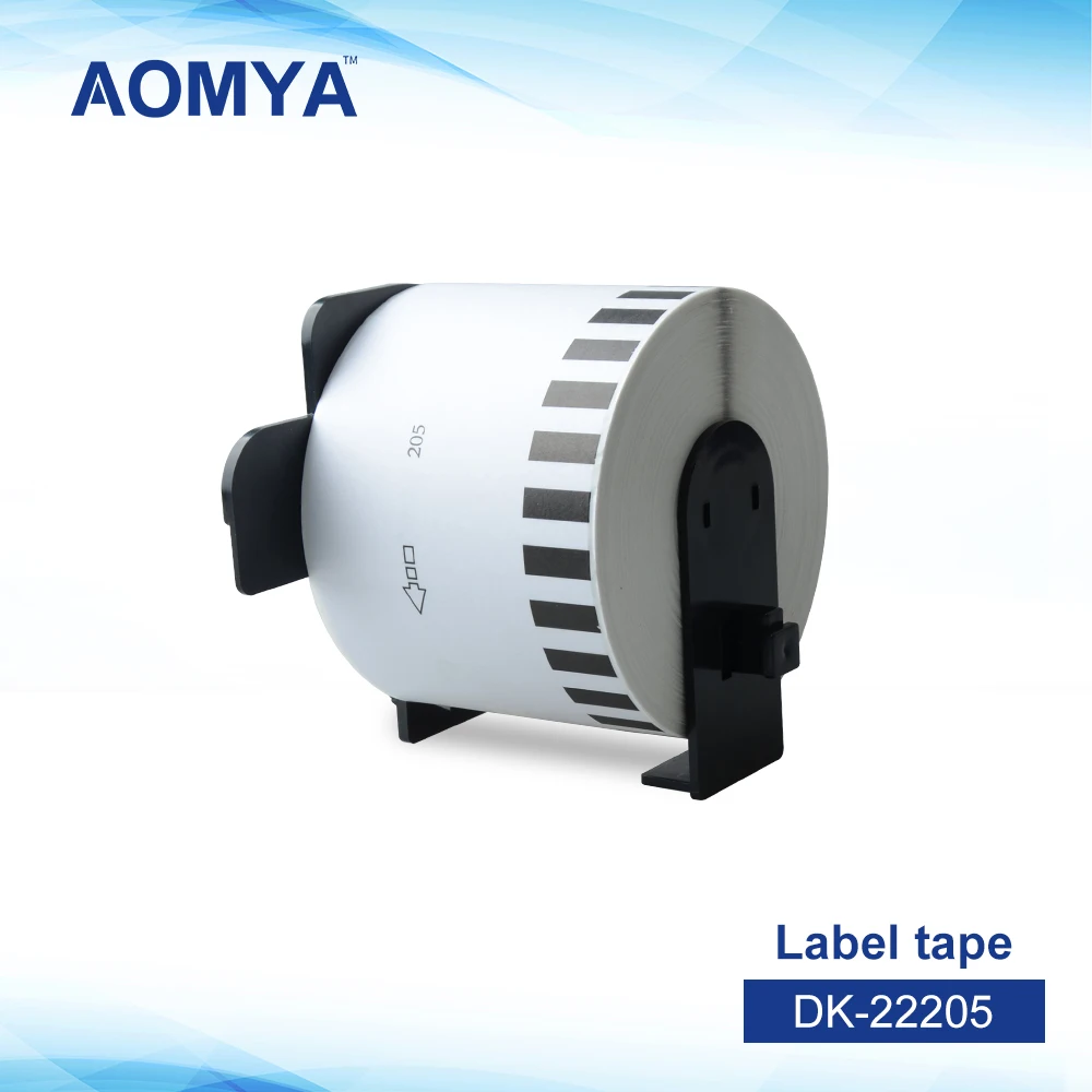 

AOMYA 1 Rolls Label tape DK-22205 Label 62mm*30.48m Continuous Compatible for Brother Transferable rubber/paper