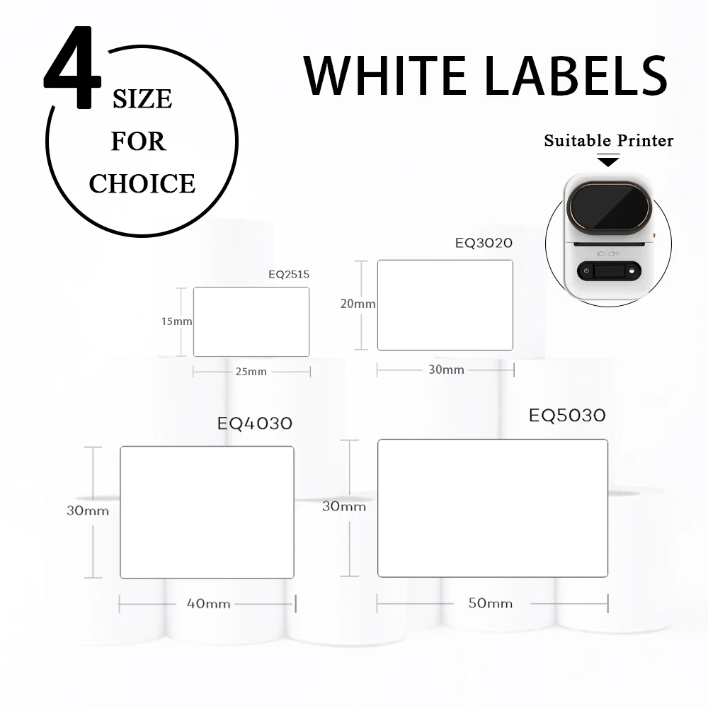 Equipter Милая термоэтикетка рулон 30*12 мм новая Typeable васи лента лимон симпатичная