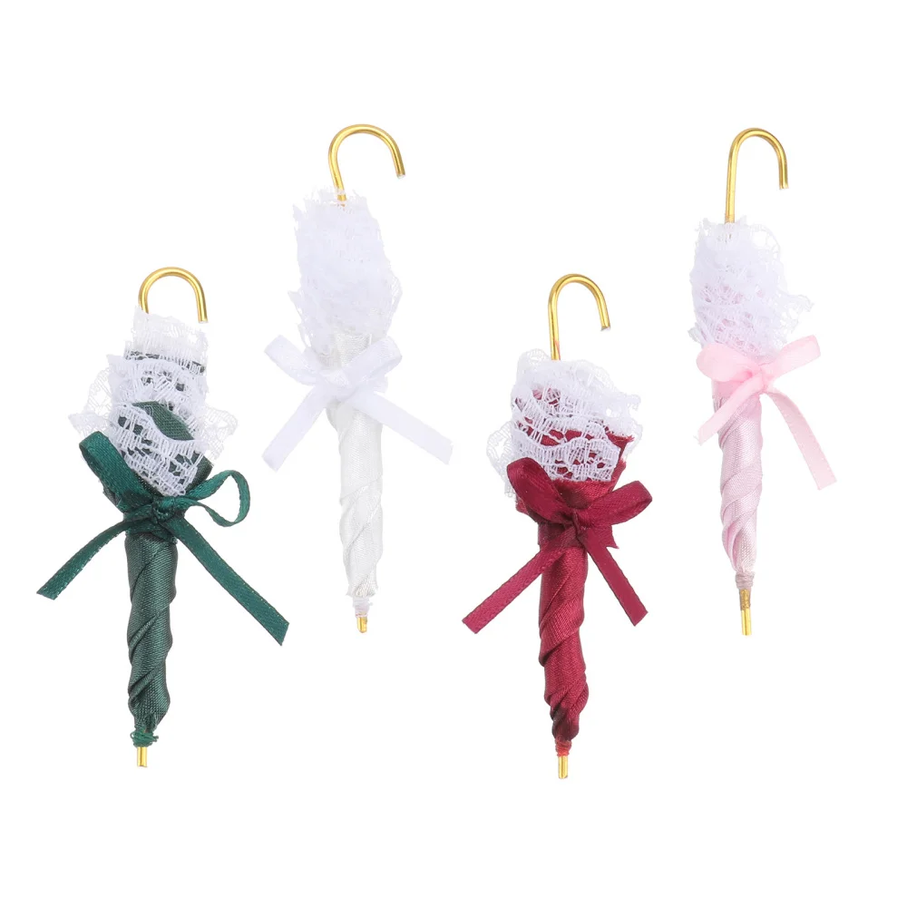 

4pcs Mini Umbrella Models Mini Umbrellas Mini Scene Decor Mini Scene DIY Decors