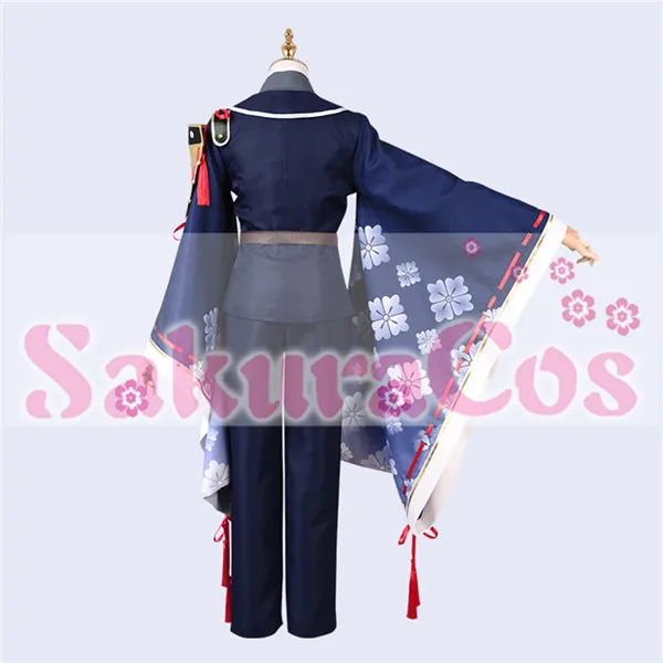 Touken Ranbu Online Nakigitsune hakusan yoshimitsu костюм для косплея топ+ брюки+ шляпа полный комплект