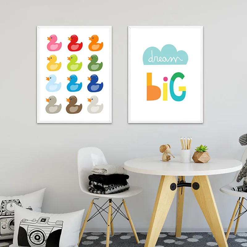 Настенная живопись плакат дети неотразимые густые постер для детской комнаты