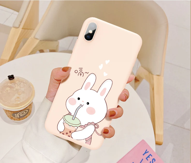 Силиконовый чехол для iPhone 6, 6 S, 7, 8 Plus, X, XR, Xs, Max, милый мультяшный чехол, силиконовый чехол, бампер для iPhone 11 Pro, Max, Funda, Coque Capa