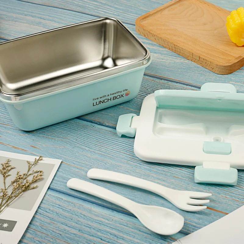 Ланч-бокс из нержавеющей стали 900 мл | Дом и сад