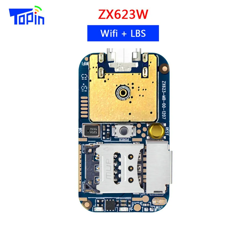Новое поступление ZX623W gps модуль трекера дешевый GSM wifi lbs модульный радиолокатор SOS отслеживание веб-приложений диктофон TF карта SMS координата