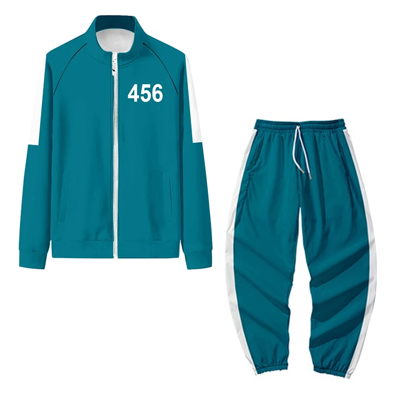 

Костюм для косплея по мотивам фильма игра кальмар, куртка для мужчин и женщин Li Zhengjae, 456 спортивная одежда, костюмы на Хэллоуин с шестью звезд...