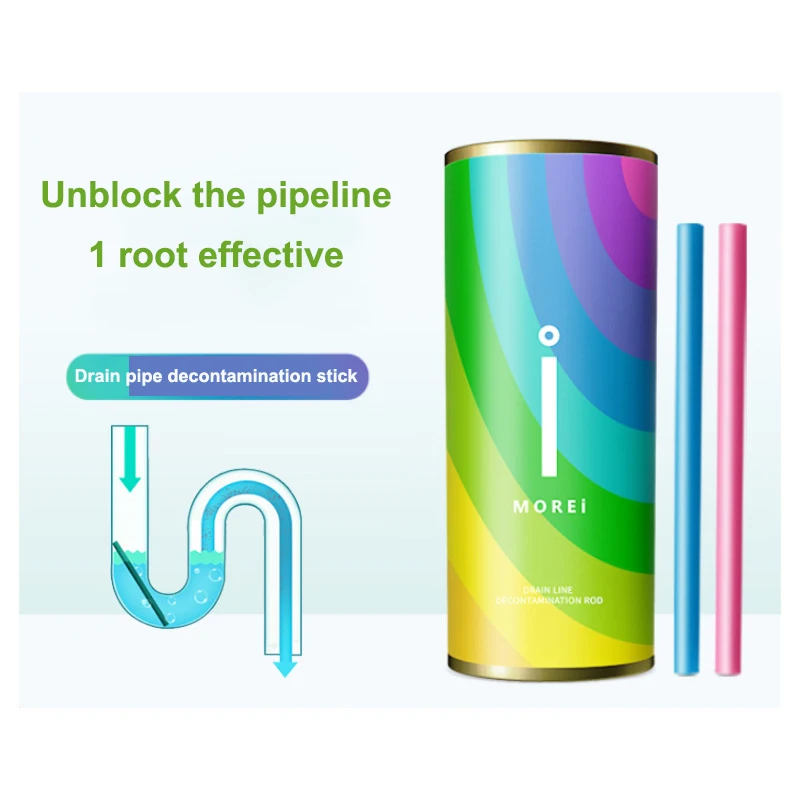 

14pcs/Set Drain Cleaners Strong Pipe Dredging Agent Sticks Oil Decontamination Kitchen Toilet Bathtub Drain Cleaner Sewer Cleani