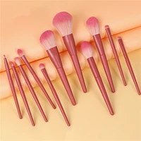 11pcs makeup brush set for foundation blending face powder blusher concealer eyeshadow eyebrow brushes beauty cosmetics tool