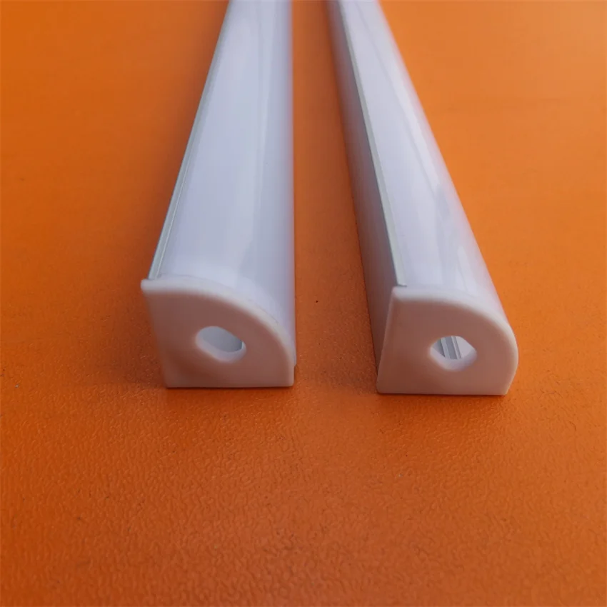 1 _ Бесплатная доставка угловой СВЕТОДИОДНЫЙ алюминиевый профиль с крышкой для ПК