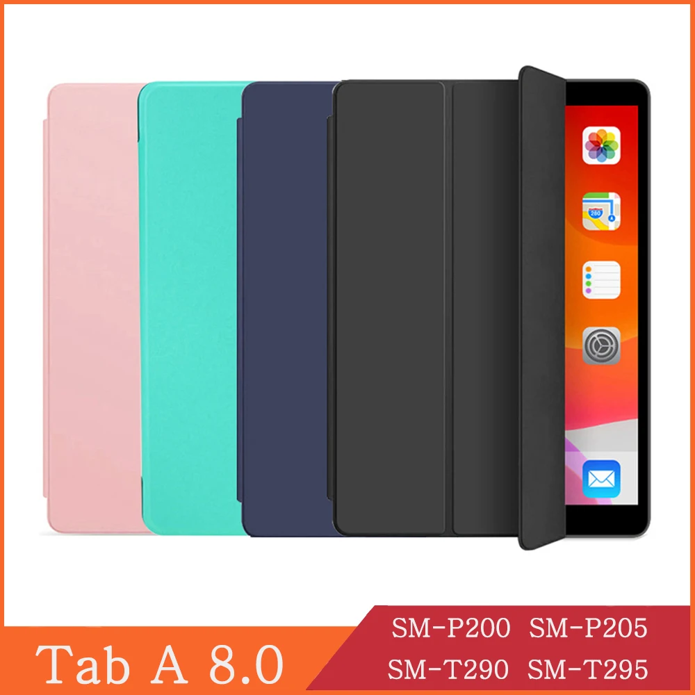 Чехол книжка для Samsung Galaxy Tab A 8 0 2019 SM P200 P205 T290 T295 с подставкой|Чехлы планшетов и