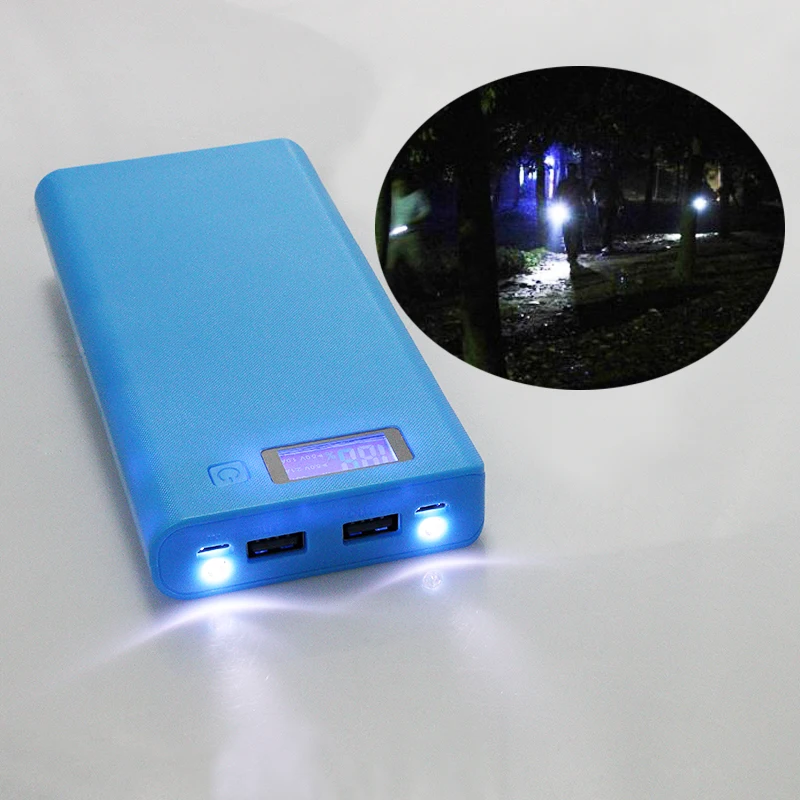 Kebidumei 5V Dual USB Автомобильное зарядное устройство 8*18650 Мощность банк Батарея