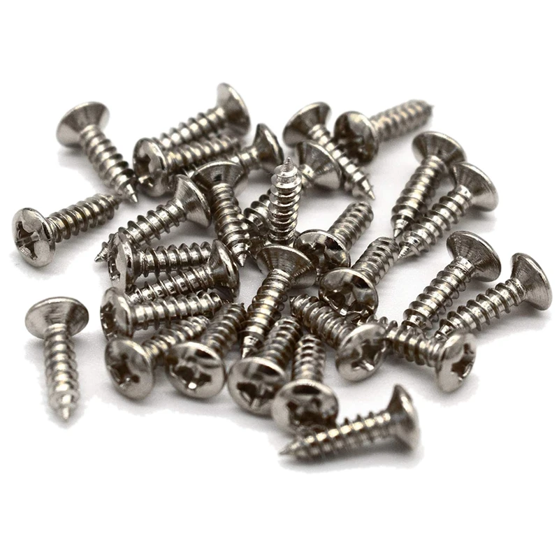 

100 Pcs Guitar & Bass Pickguard Screws for Strat & Tele