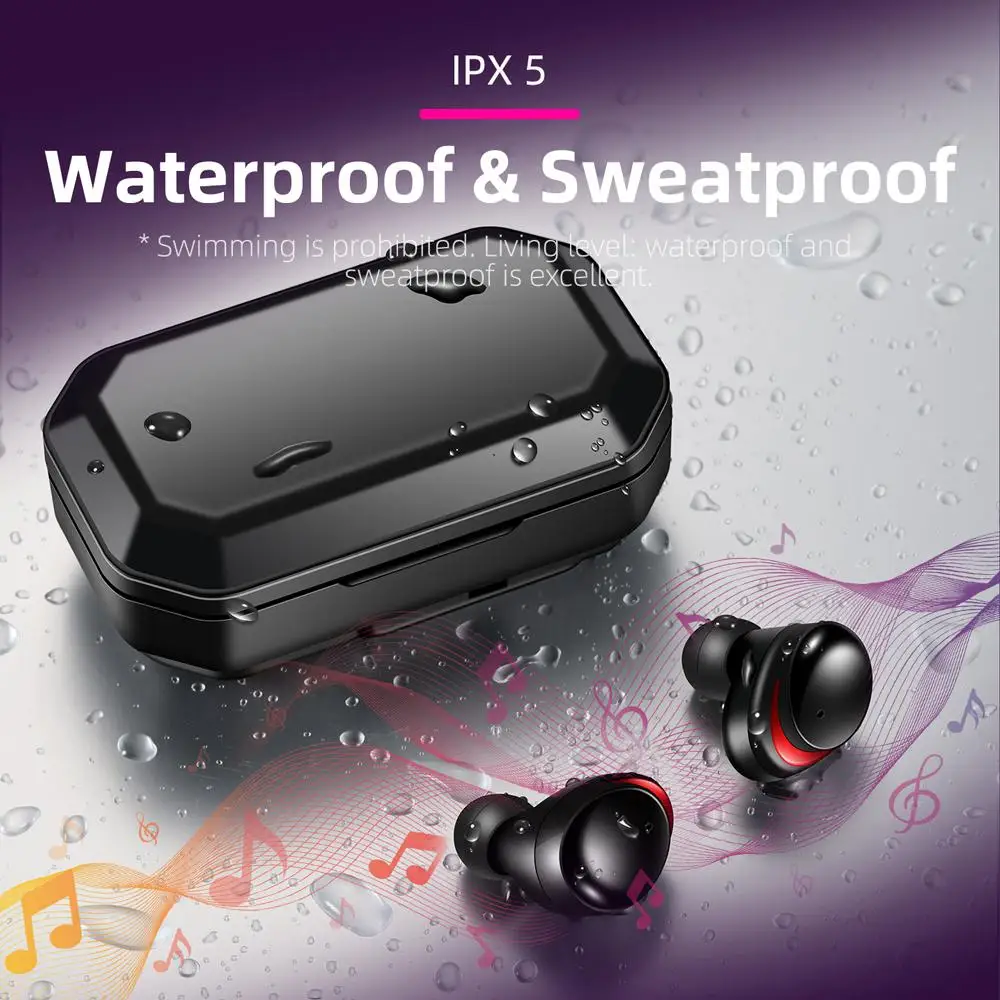Наушники F8 TWS Bluetooth беспроводные наушники с микрофоном Спортивная гарнитура Tws
