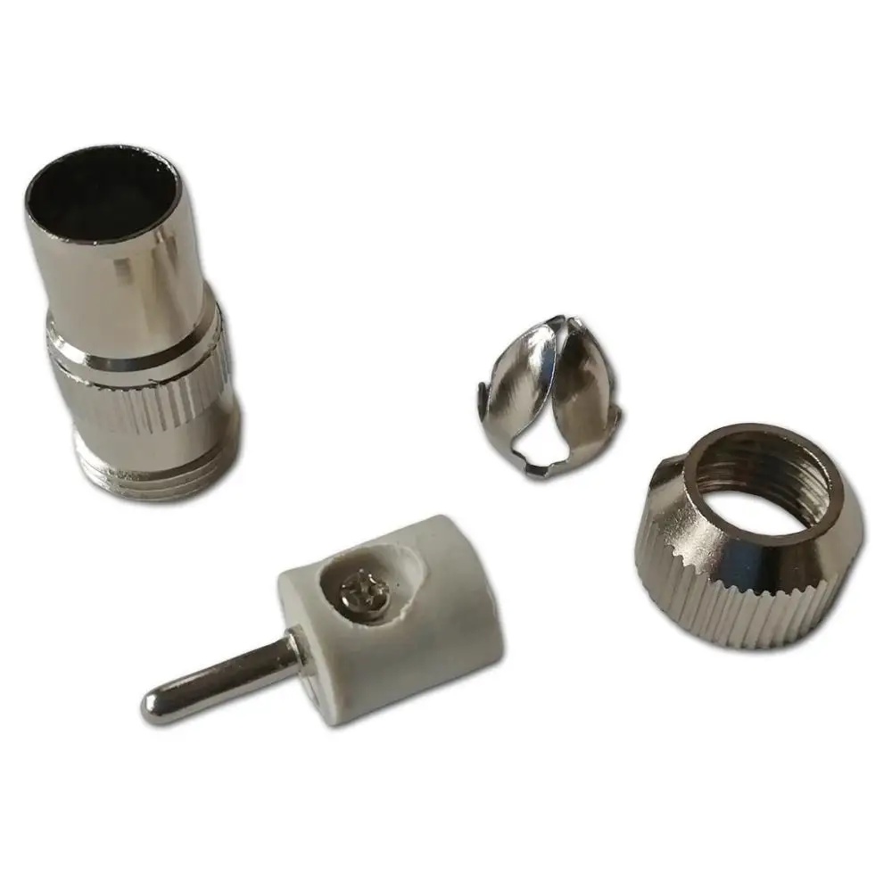 10 шт. Коаксиальная штыревая антенна Freeview TV Plug Кабель винтового типа адаптер |